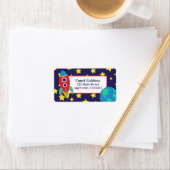 Étiquettes d'adresse de retour de fusée spatiale (En situation)