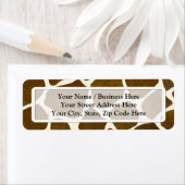 Étiquettes d'adresse de retour de Giraffe personna (En situation)