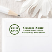 Étiquettes d'adresse de retour de golf - Étiquette (En situation)