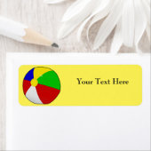 Étiquettes d'adresse de retour de la balle de plag (En situation)