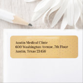 Étiquettes d'adresse de retour de la bande Médical (En situation)