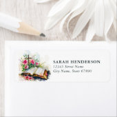 Étiquettes d'adresse de retour de la Bible (En situation)