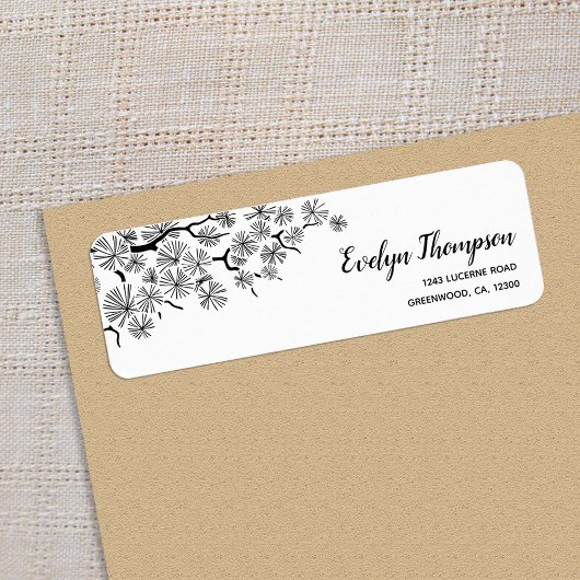 Étiquettes d'adresse de retour de la branche de pi