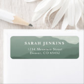 Étiquettes d'adresse de retour de la chaîne de mon (En situation)