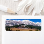 Étiquettes d'adresse de retour de la chaîne de mon (En situation)