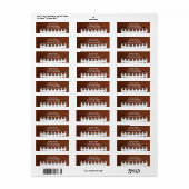 Étiquettes d'adresse de retour de la conception de (Feuille entière)