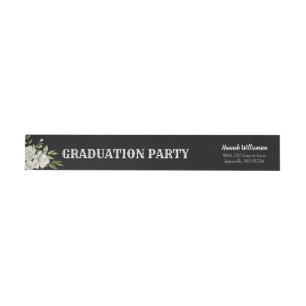 Étiquettes d'adresse de retour de la graduation no