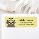 Étiquettes d'adresse de retour de la machine (En situation)