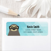 Étiquettes d'adresse de retour de la machine (En situation)