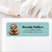 Étiquettes d'adresse de retour de la machine (En situation)