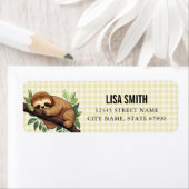 Étiquettes d'adresse de retour de la machine (En situation)