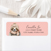 Étiquettes d'adresse de retour de la machine (En situation)