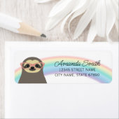 Étiquettes d'adresse de retour de la machine (En situation)