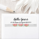 Étiquettes d'adresse de retour de la pastèque (En situation)