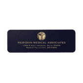 Étiquettes d'adresse de retour de la pratique Médi (Devant)