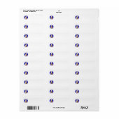 Étiquettes d'adresse de retour de la SCOTTIE (Feuille entière)