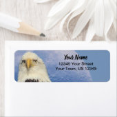 Étiquettes d'adresse de retour de l'aigle chauve (En situation)