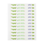 Étiquettes d'adresse de retour de l'alligator | En (Feuille)