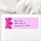 Étiquettes d'adresse de retour de l'art Vintage ro (En situation)