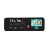 Étiquettes d'adresse de retour de l'enseignant en (Devant)