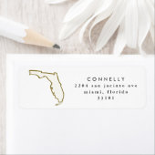 Étiquettes d'adresse de retour de l'État de Florid (En situation)