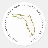 Étiquettes d'adresse de retour de l'État de Florid (Devant)