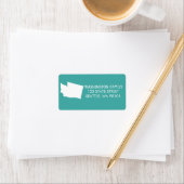 Étiquettes d'adresse de retour de l'État de Washin (En situation)