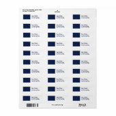 Étiquettes d'adresse de retour de l'indicateur Ala (Feuille entière)