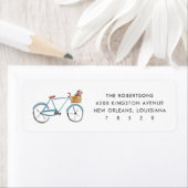 Étiquettes d'adresse de retour de livraison floral (En situation)