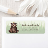 Étiquettes d'adresse de retour de l'ours (En situation)