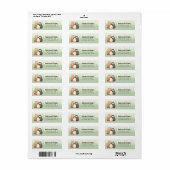 Étiquettes d'adresse de retour de l'ours (Feuille entière)