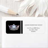 Étiquettes d'adresse de retour de Miss America Sil (En situation)