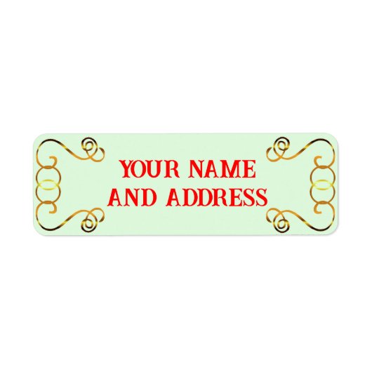 Étiquettes d'adresse de retour de Noël (Devant)