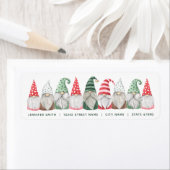 Étiquettes d'adresse de retour de Noël (En situation)