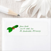 Étiquettes d'adresse de retour de Noël (En situation)