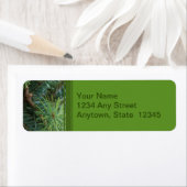 Étiquettes d'adresse de retour de Noël avec branch (En situation)