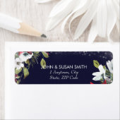 étiquettes d'adresse de retour de Noël de la marin (En situation)