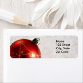 Étiquettes d'adresse de retour de Noël ou Favorise (En situation)