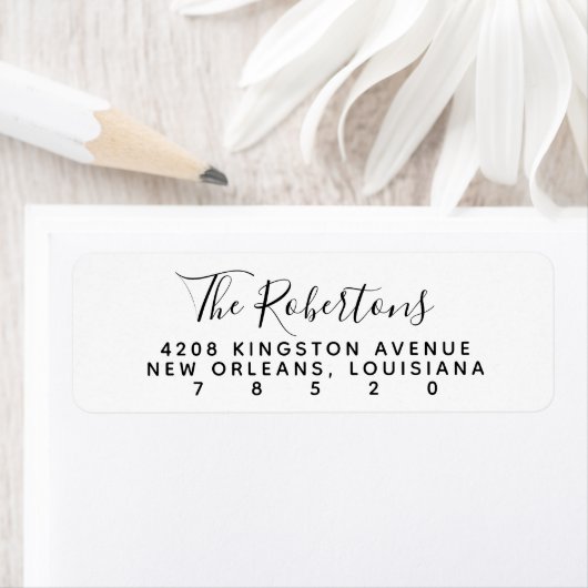 Étiquettes d'adresse de retour de nom de script (En situation)