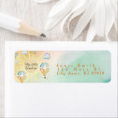 Étiquettes d'adresse de retour de partie Anniversa (En situation)