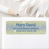 Étiquettes d'adresse de retour de parties scintill (En situation)