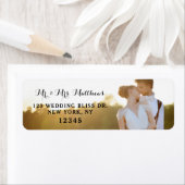 Étiquettes d'adresse de retour de photo | Concepti (En situation)