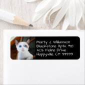 Étiquettes d'adresse de retour de photo de votre a (En situation)