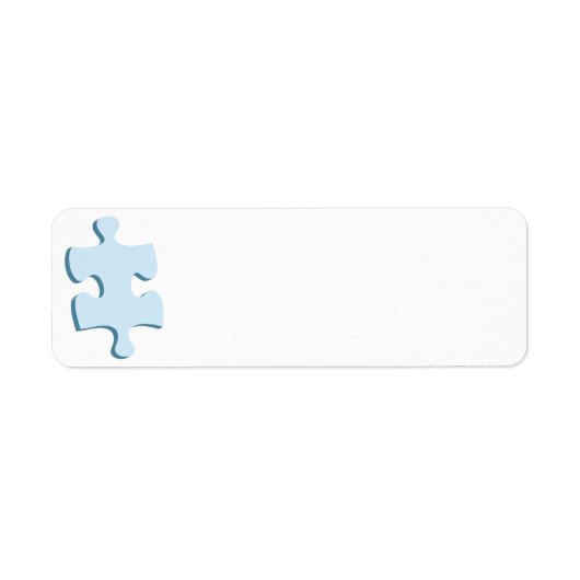 Étiquettes d'adresse de retour de pièce de puzzle (Devant)