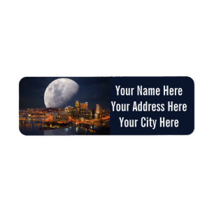 Étiquettes d'adresse de retour de Pittsburgh