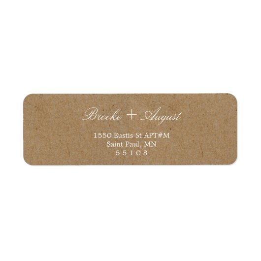 Étiquettes d'adresse de retour de police blanche d (Devant)