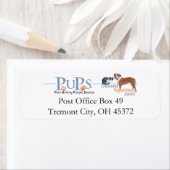 Étiquettes d'adresse de retour de PUPs (En situation)