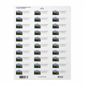 Étiquettes d'adresse de retour de Rustic Mountain (Feuille entière)