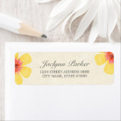 Étiquettes d'adresse de retour de Rustic Paradise (En situation)