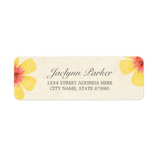 Étiquettes d'adresse de retour de Rustic Paradise (Devant)